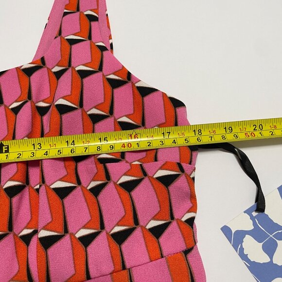 Diane Von Furstenberg Dress Womens 14 Pink Retro Geo Limited Edition Target NEW - Picture 9 of 10